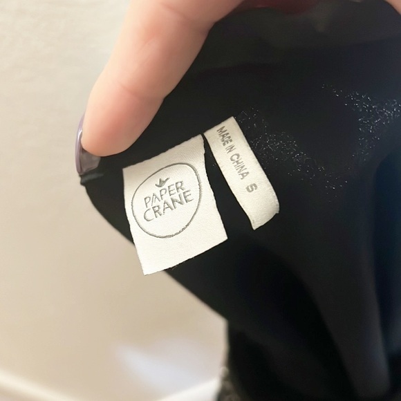 Paper Crane Black Beaded Gold And Silver High Neck Chiffon Top - Picture 11 of 11